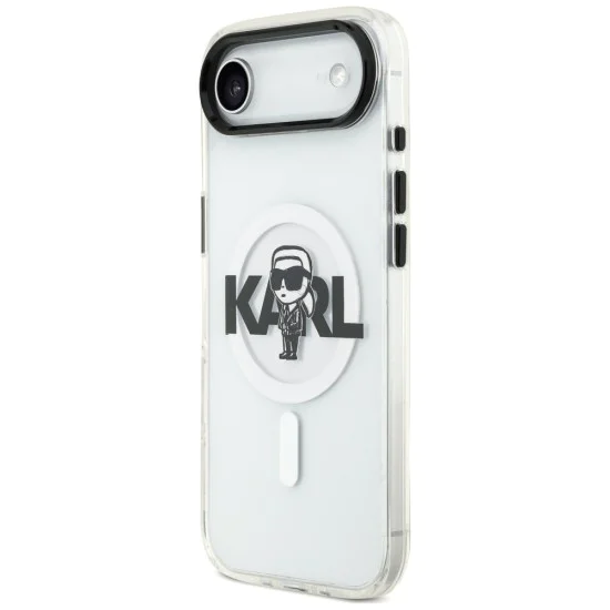 Калъф за iPhone 17 Air - Karl Lagerfeld - IML MagSafe Sketch Logo (KLHMP17MHGKIGKBT) - Прозрачен