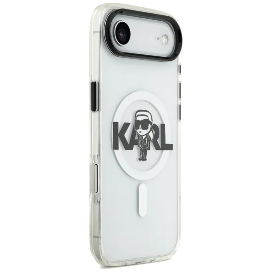 Калъф за iPhone 17 Air - Karl Lagerfeld - IML MagSafe Sketch Logo (KLHMP17MHGKIGKBT) - Прозрачен