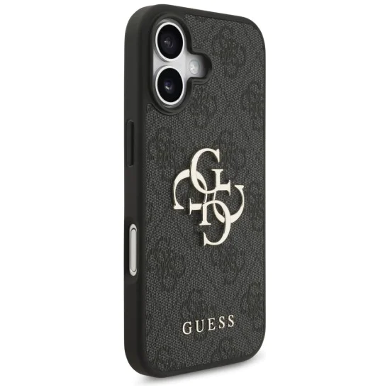 Калъф за iPhone 17 - Guess - Hardcase 4G Big Logo (GUHCP17S4GMGGR) - Черен