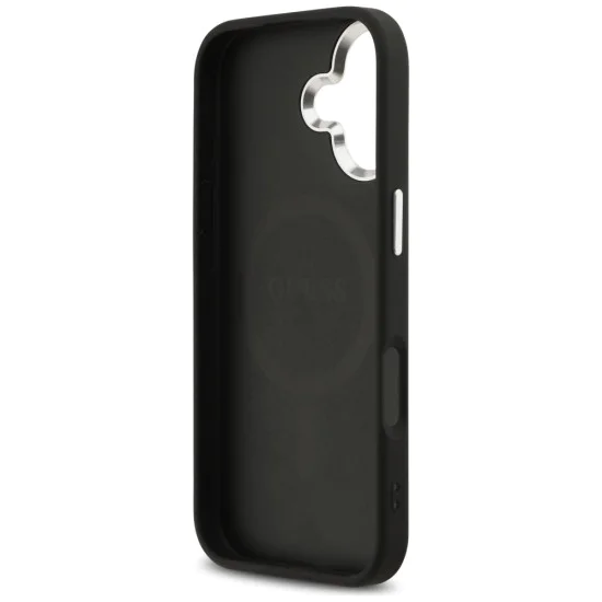 Калъф за iPhone 17 - Guess - Hardcase 4G Classic Logo MagSafe (GUHMP17SP4GSSMCK) - Черен