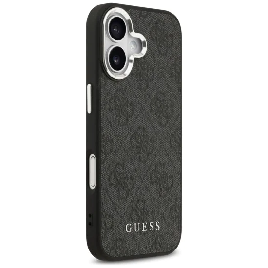 Калъф за iPhone 17 - Guess - Hardcase 4G Classic Logo MagSafe (GUHMP17SP4GSSMCK) - Черен