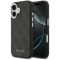 Калъф за iPhone 17 - Guess - Hardcase 4G Classic Logo MagSafe (GUHMP17SP4GSSMCK) - Черен