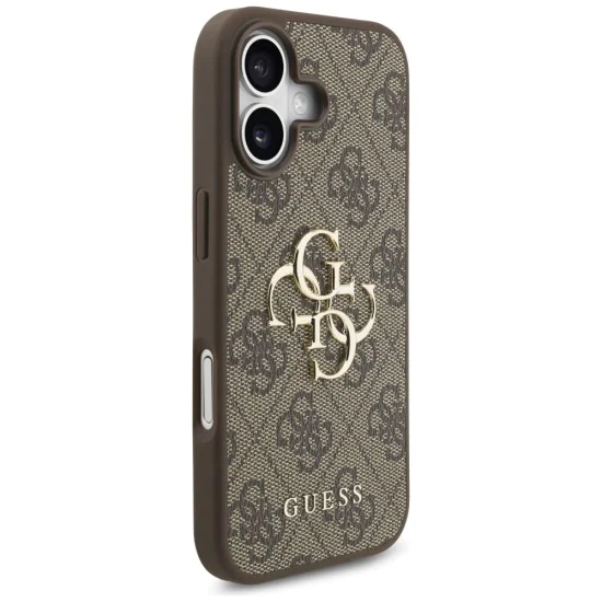 Калъф за iPhone 17 - Guess - Hardcase 4G Big Logo (GUHCP17S4GMGBR) - Кафяв