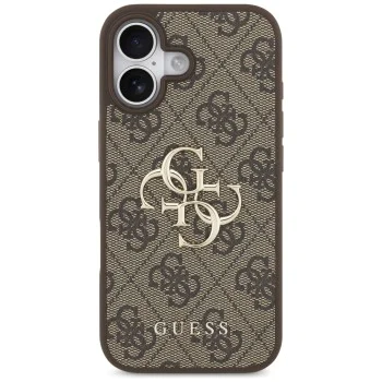 Калъф за iPhone 17 - Guess - Hardcase 4G Big Logo (GUHCP17S4GMGBR) - Кафяв