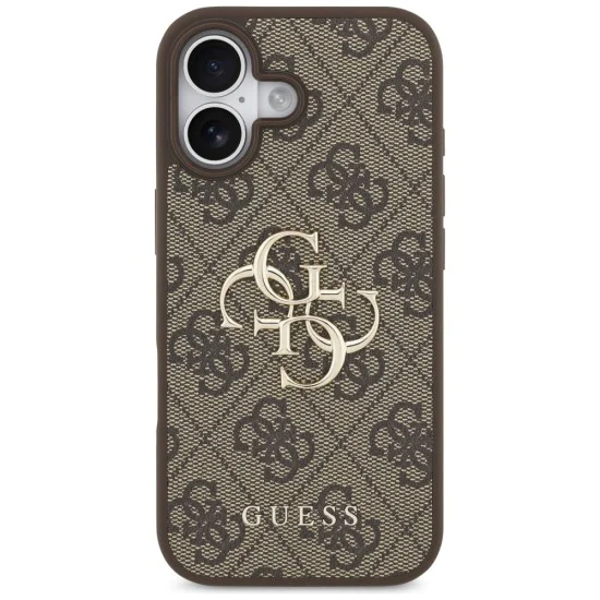 Калъф за iPhone 17 - Guess - Hardcase 4G Big Logo (GUHCP17S4GMGBR) - Кафяв