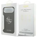 Калъф за iPhone 17 Air - Guess - Hardcase 4G Grained Big and Classic Logo (GUHCP17MPG4SMCEK) - Черен