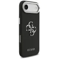 Калъф за iPhone 17 Air - Guess - Hardcase 4G Grained Big and Classic Logo (GUHCP17MPG4SMCEK) - Черен