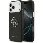 Калъф за iPhone 17 Pro Max - Guess - Hardcase 4G Grained Big and Classic Logo (GUHCP17XPG4SMCEK) - Черен