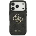 Калъф за iPhone 17 Pro Max - Guess - Hardcase 4G Big Logo (GUHCP17X4GMGGR) - Черен