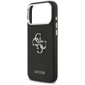 Калъф за iPhone 17 Pro - Guess - Hardcase 4G Grained Big and Classic Logo (GUHCP17LPG4SMCEK) - Черен