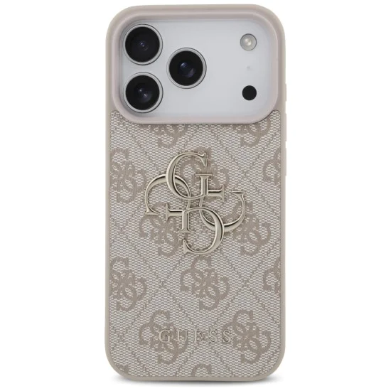 Калъф за iPhone 17 Pro Max - Guess - Hardcase 4G Big Logo (GUHCP17X4GMGPI) - Розов