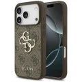 Калъф за iPhone 17 Pro - Guess - Hardcase 4G Big Logo (GUHCP17L4GMGBR) - Кафяв