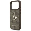 Калъф за iPhone 17 Pro Max - Guess - Hardcase 4G Big Logo (GUHCP17X4GMGBR) - Кафяв