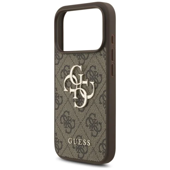 Калъф за iPhone 17 Pro Max - Guess - Hardcase 4G Big Logo (GUHCP17X4GMGBR) - Кафяв
