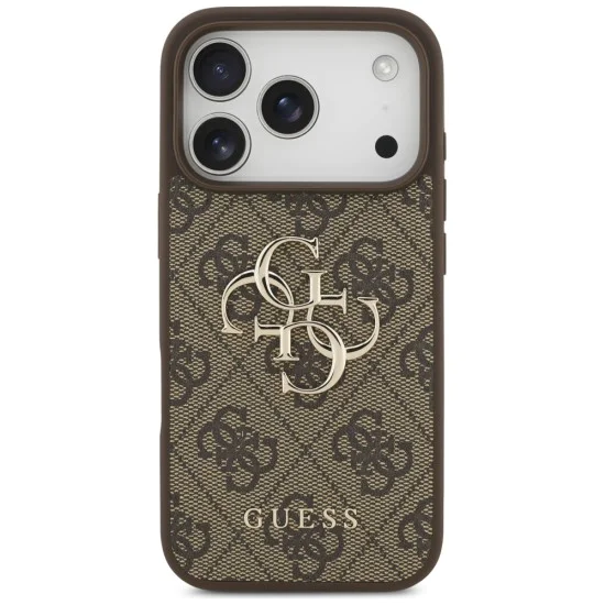 Калъф за iPhone 17 Pro Max - Guess - Hardcase 4G Big Logo (GUHCP17X4GMGBR) - Кафяв