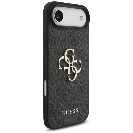 Калъф за iPhone 17 Air - Guess - Hardcase 4G Big Logo (GUHCP17M4GMGGR) - Черен