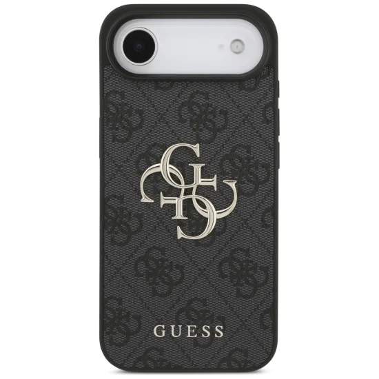 Калъф за iPhone 17 Air - Guess - Hardcase 4G Big Logo (GUHCP17M4GMGGR) - Черен