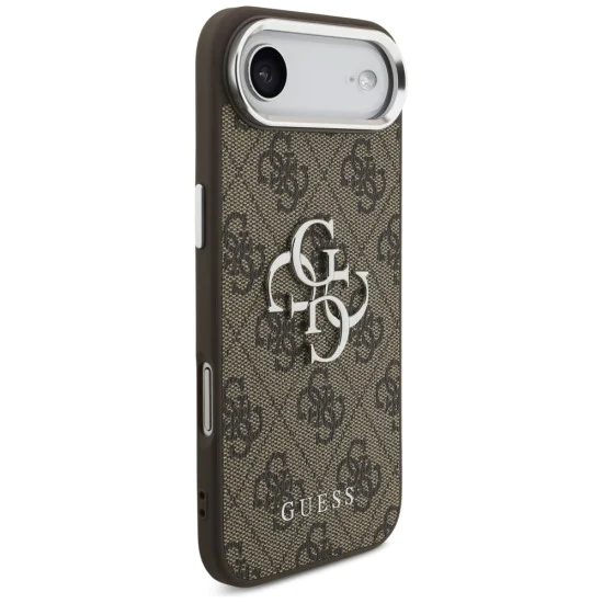Калъф за iPhone 17 Air - Guess - Hardcase Big 4G Logo Classic Logo (GUHCP17MP4G4SMCW) - Кафяв