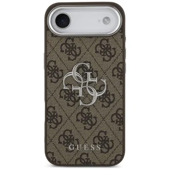 Калъф за iPhone 17 Air - Guess - Hardcase Big 4G Logo Classic Logo (GUHCP17MP4G4SMCW) - Кафяв