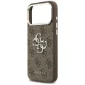 Калъф за iPhone 17 Pro Max - Guess - Hardcase Big 4G Logo Classic Logo (GUHCP17XP4G4SMCW) - Кафяв