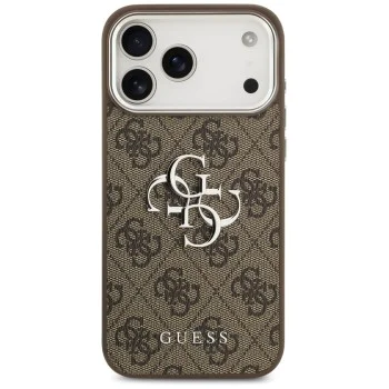 Калъф за iPhone 17 Pro Max - Guess - Hardcase Big 4G Logo Classic Logo (GUHCP17XP4G4SMCW) - Кафяв