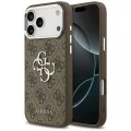 Калъф за iPhone 17 Pro Max - Guess - Hardcase Big 4G Logo Classic Logo (GUHCP17XP4G4SMCW) - Кафяв