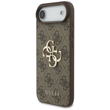 Калъф за iPhone 17 Air - Guess - Hardcase 4G Big Logo (GUHCP17M4GMGBR) - Кафяв