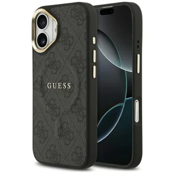 Калъф за iPhone 17 - Guess - Hardcase 4G Classic MagSafe (GUHMP17SP4MSEGCK) - Черен
