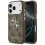 Калъф за iPhone 17 Pro - Guess - Hardcase Big 4G Logo Classic Logo (GUHCP17LP4G4SMCW) - Кафяв