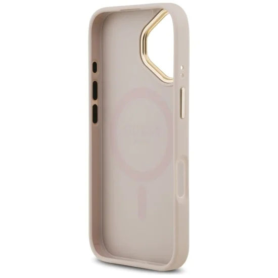 Калъф за iPhone 17 - Guess - Hardcase 4G Classic MagSafe (GUHMP17SP4MSEGCP) - Розов
