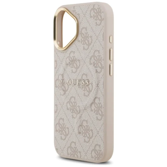 Калъф за iPhone 17 - Guess - Hardcase 4G Classic MagSafe (GUHMP17SP4MSEGCP) - Розов