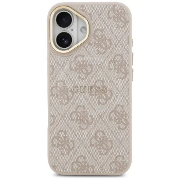 Калъф за iPhone 17 - Guess - Hardcase 4G Classic MagSafe (GUHMP17SP4MSEGCP) - Розов