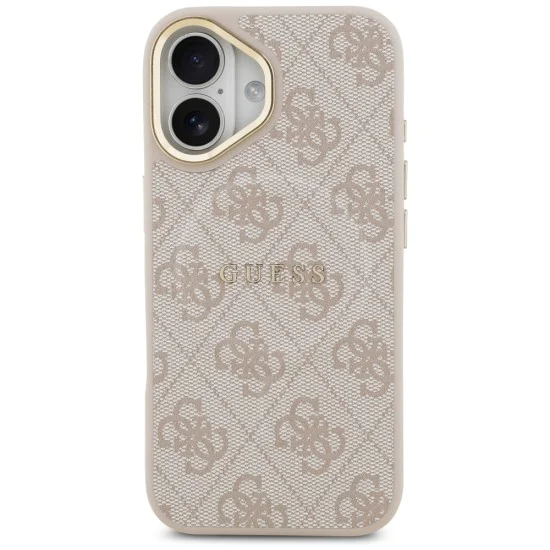 Калъф за iPhone 17 - Guess - Hardcase 4G Classic MagSafe (GUHMP17SP4MSEGCP) - Розов
