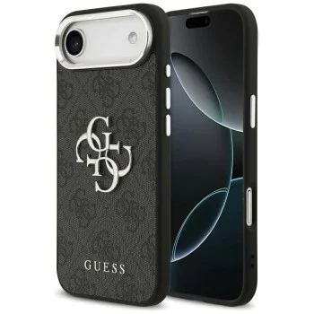 Калъф за iPhone 17 Air - Guess - Hardcase Big 4G Logo Classic Logo (GUHCP17MP4G4SMCK) - Черен