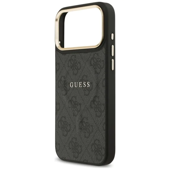 Калъф за iPhone 17 Pro Max - Guess - Hardcase 4G Classic MagSafe (GUHMP17XP4MSEGCK) - Черен