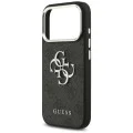 Калъф за iPhone 17 Pro - Guess - Hardcase Big 4G Logo Classic Logo (GUHCP17LP4G4SMCK) - Черен