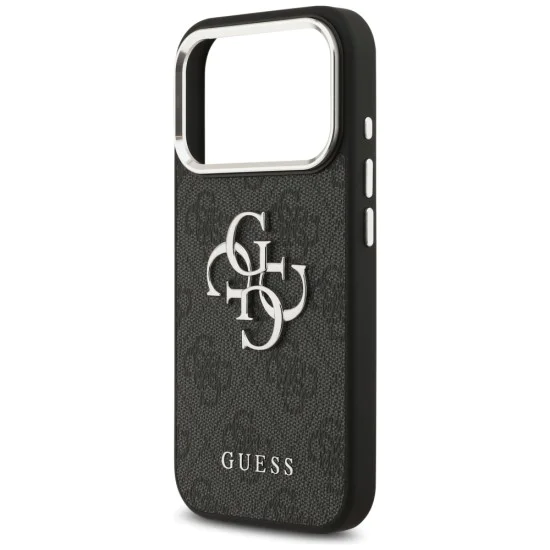 Калъф за iPhone 17 Pro - Guess - Hardcase Big 4G Logo Classic Logo (GUHCP17LP4G4SMCK) - Черен