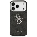 Калъф за iPhone 17 Pro - Guess - Hardcase Big 4G Logo Classic Logo (GUHCP17LP4G4SMCK) - Черен