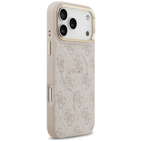 Калъф за iPhone 17 Pro - Guess - Hardcase 4G Classic MagSafe (GUHMP17LP4MSEGCP) - Розов