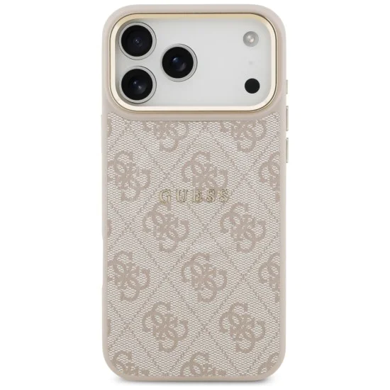 Калъф за iPhone 17 Pro Max - Guess - Hardcase 4G Classic MagSafe (GUHMP17XP4MSEGCP) - Розов