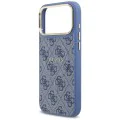 Калъф за iPhone 17 Pro Max - Guess - Hardcase 4G Classic MagSafe (GUHMP17XP4MSEGCB) - Син