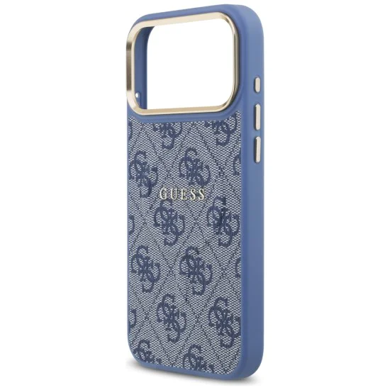 Калъф за iPhone 17 Pro Max - Guess - Hardcase 4G Classic MagSafe (GUHMP17XP4MSEGCB) - Син