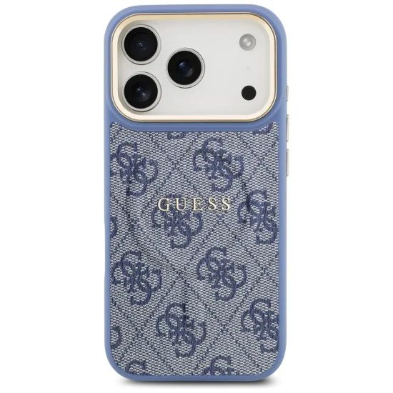 Калъф за iPhone 17 Pro Max - Guess - Hardcase 4G Classic MagSafe (GUHMP17XP4MSEGCB) - Син