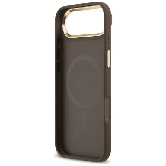 Калъф за iPhone 17 Air - Guess - Hardcase 4G Classic MagSafe (GUHMP17MP4MSEGCW) - Кафяв