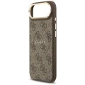 Калъф за iPhone 17 Air - Guess - Hardcase 4G Classic MagSafe (GUHMP17MP4MSEGCW) - Кафяв