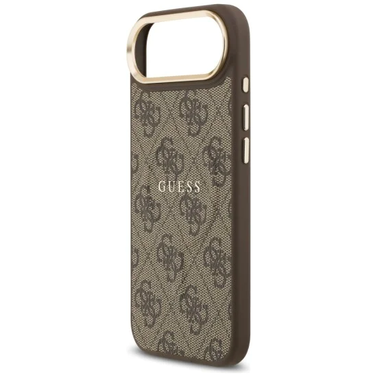 Калъф за iPhone 17 Air - Guess - Hardcase 4G Classic MagSafe (GUHMP17MP4MSEGCW) - Кафяв