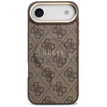 Калъф за iPhone 17 Air - Guess - Hardcase 4G Classic MagSafe (GUHMP17MP4MSEGCW) - Кафяв