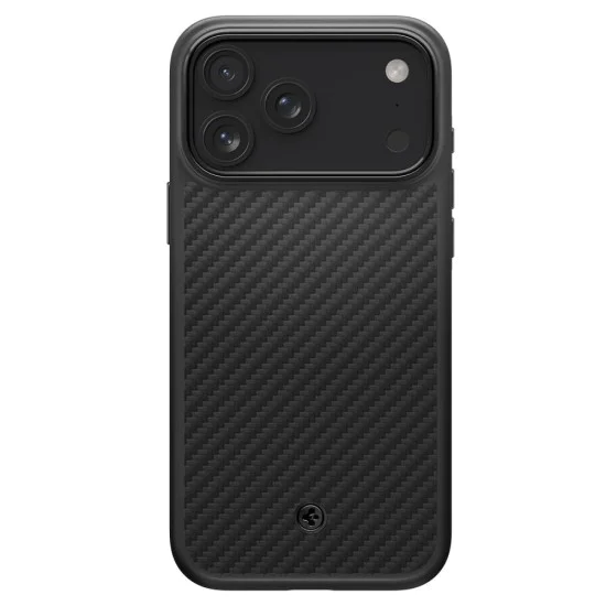Калъф за iPhone 17 Pro - Spigen - Enzo Aramid T MagSafe - Черен