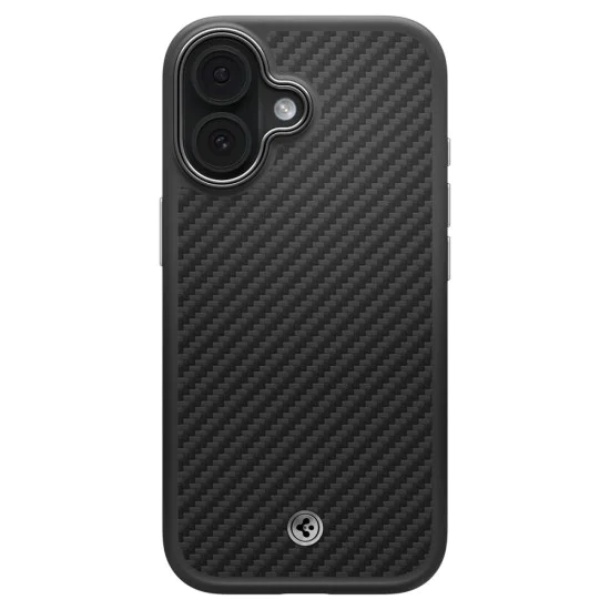 Калъф за iPhone 17 - Spigen - Enzo Aramid T MagSafe - Сребрист / Черен