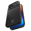 Калъф за iPhone 17 Pro Max - Spigen - Enzo Aramid T MagSafe - Сребрист / Черен
